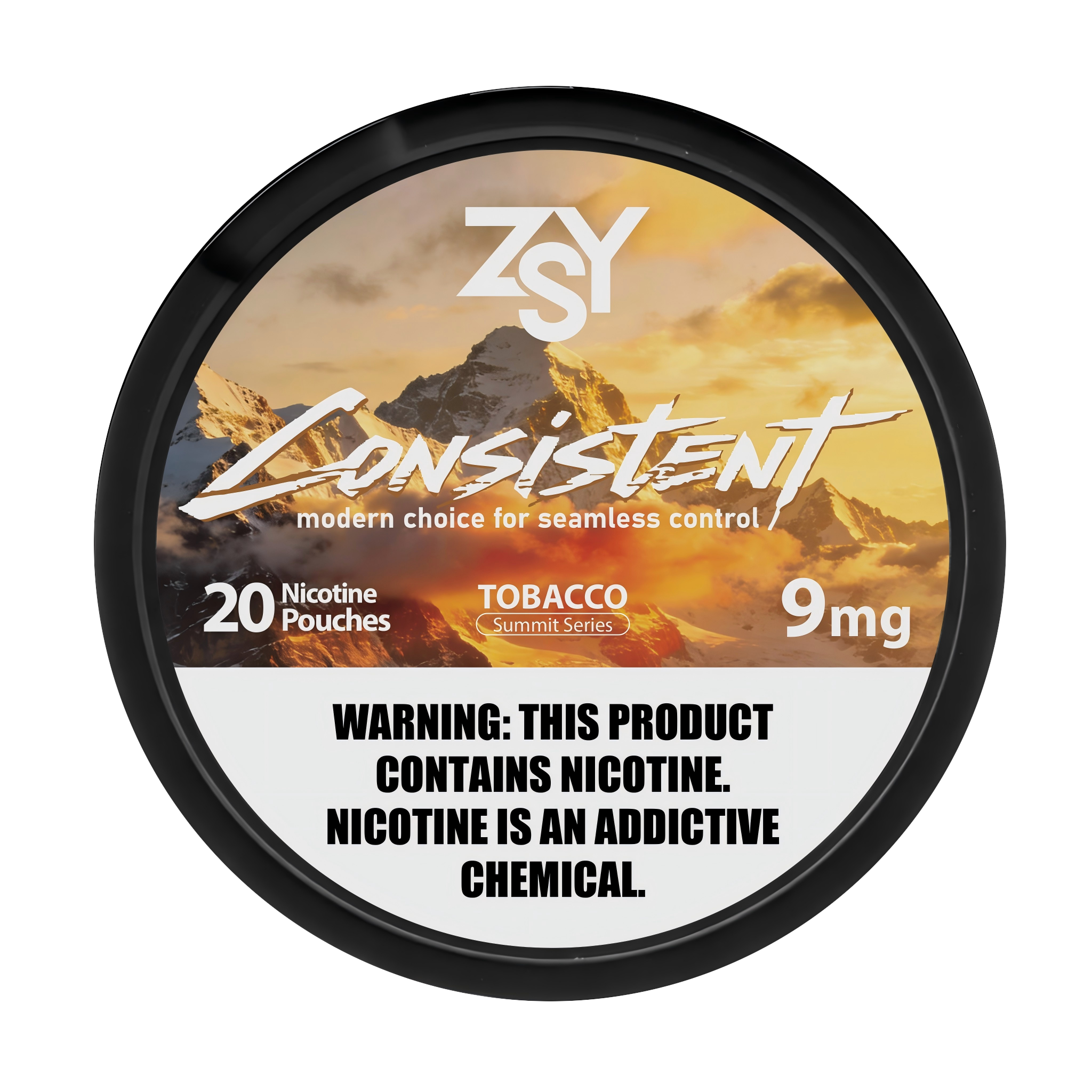 ZSY NICOTINE  POUCHES SUMMIT SERIES Tobacco 9mg